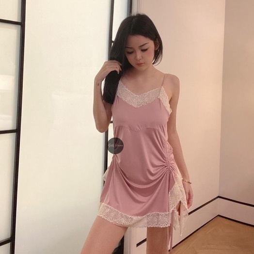 090 Lingerie Dress Bisa Di Serut [ Girlsheaven_id ]