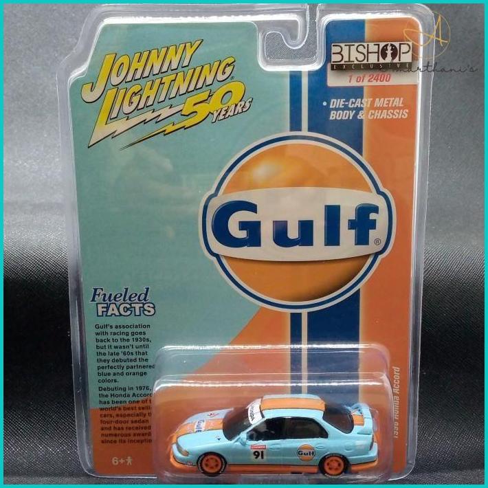 Ac - Johnny Lightning Jlcp7222 Bishop Exclusive 1996 Honda Accord 1/64 Gulf
