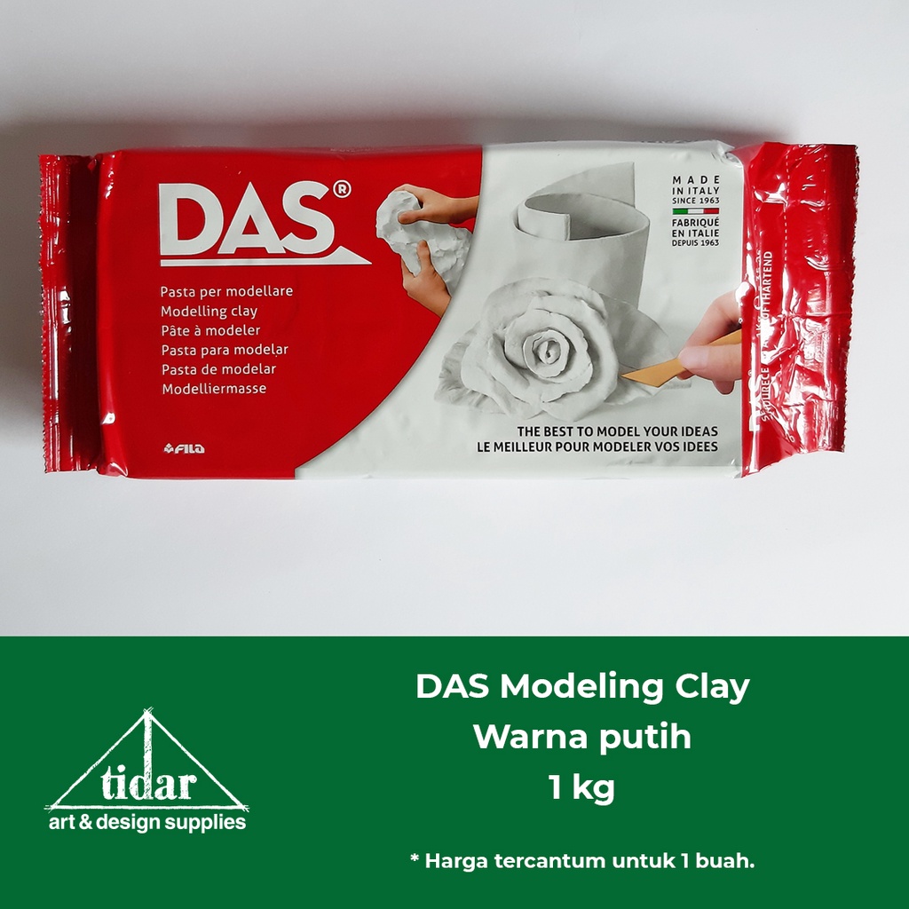 

[MR] Lyra DAS 1000 gr (1 kg) Putih - Air Dry Modelling / Paper Clay