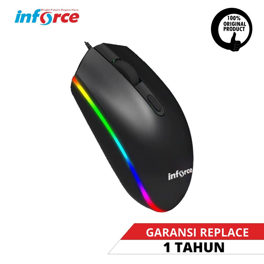 Inforce Mouse Gaming Wired 1605 Kabel Optical USB M1605 2400 DPI Button 4D