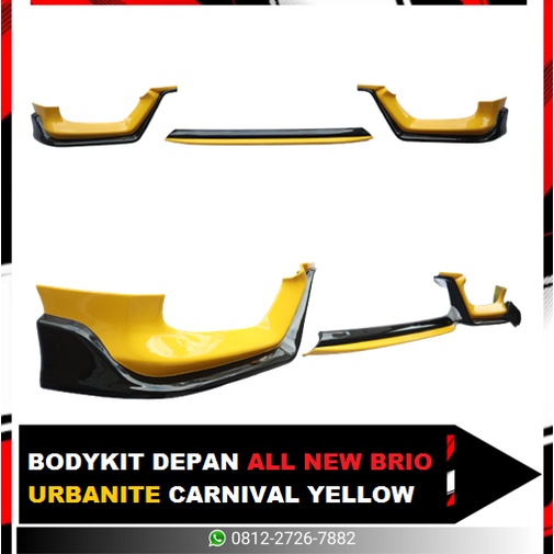 BODYKIT BUMPER DEPAN ALL NEW BRIO URBANITE CARNIVAL YELLOW