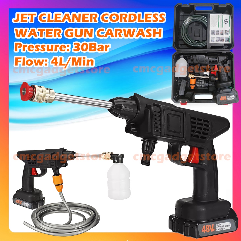 Jet Cleaner Cordless Car Wash Mesin Alat Pompa Air Cuci Motor Mobil AC