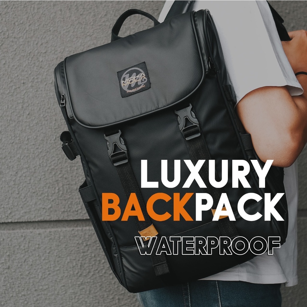 Backpack Pria Waterproof Tas Ransel Laptop Original - Genus Pro2 Mokamula