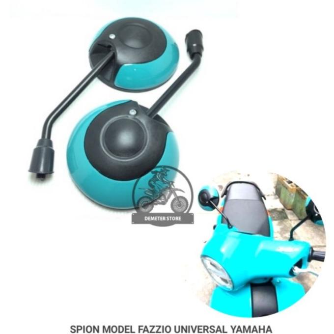Kaca Spion Motor Model Fazzio Bulat Tangkai Panjang Spion Fino Scoopy