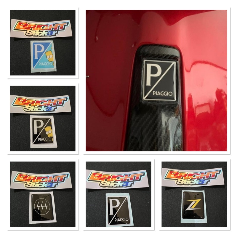 STICKER EMBLEM DASI VESPA STICKER EMBLEM PIAGGIO SSS ZELIONI TIMBUL