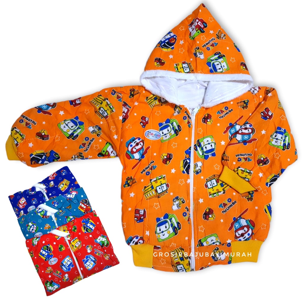 jaket anak motif TAYO