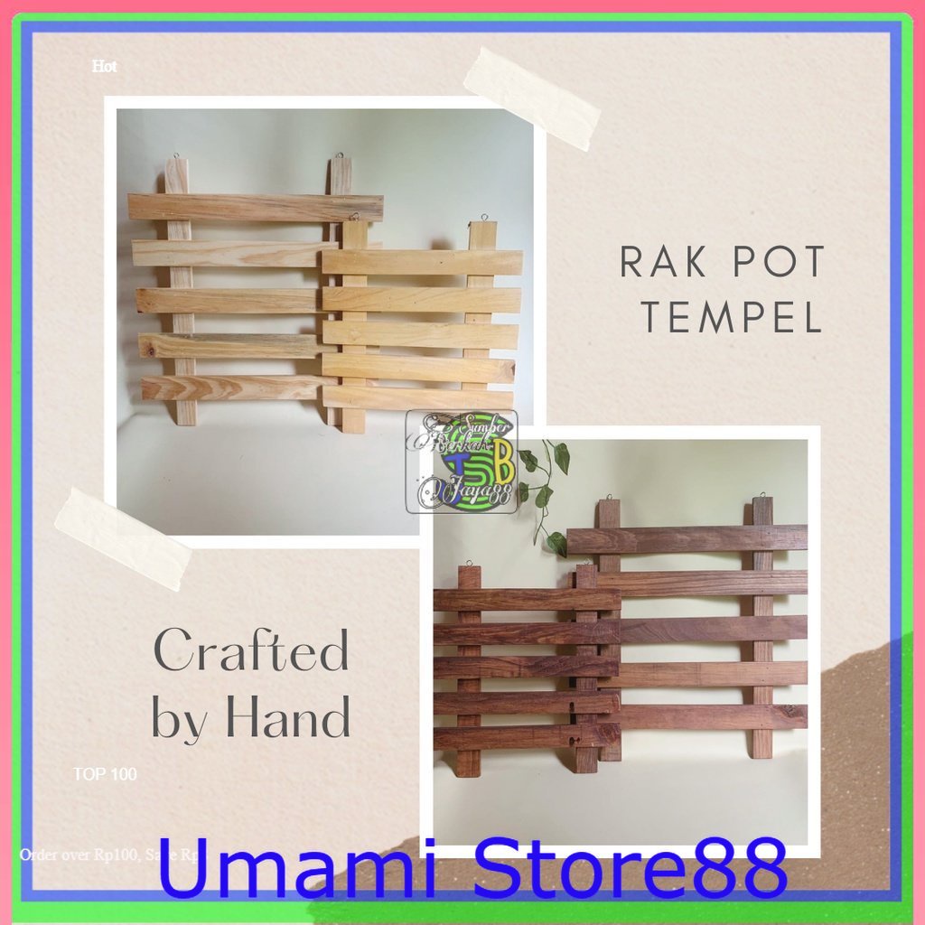 Rak Pot Tempel Dinding Alas Pot Dinding Rak Bunga Tempel