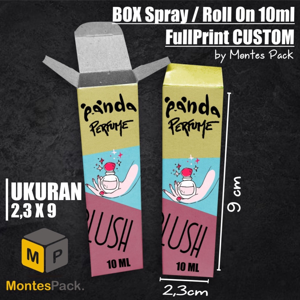 Box Parfum Roll On Custom 10ml / Kemasan Botol 2,3x2,3x9 / Spray Box CUSTOM