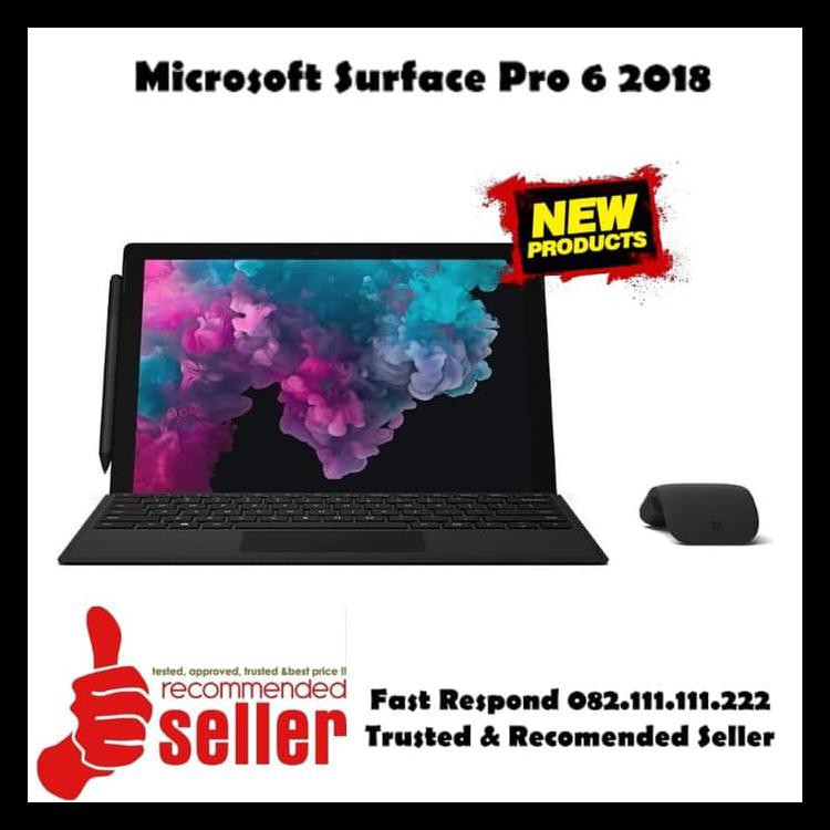 Microsoft Surface Pro 6 Core i7-8650U Ram 16GB SSD 512GB 2018 Black TERPERCAYA