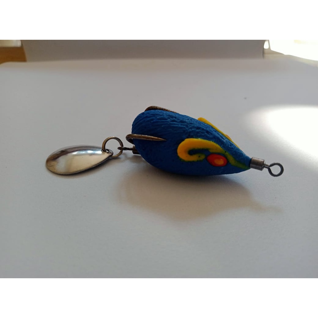 SOFT FROG 3D TIKUS  umpan Casting ukuran 3,5cm
