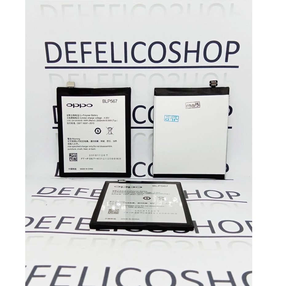 Baterai HP Oppo R1 R829 R829T - R1S R8000 R8006 R8007 BLP567 BLP 567 Ori Original Batrai Batre HP