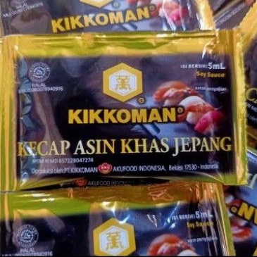 

kecap asin kikkoman kecap asin kikoman sachet soy sauce sushi kecap asin khas jepang 5ml