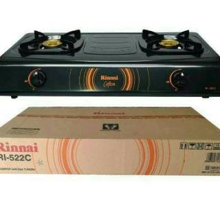 Rinnai RI 522C Kompor Gas 2 Tungku Teflon Burner Kuningan ...