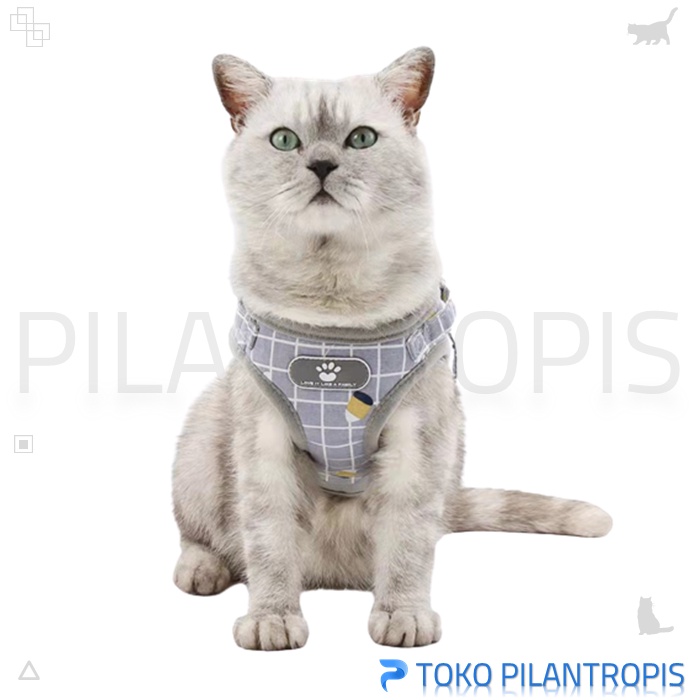 HARNESS ROMPI HARNES KUCING TALI TUNTUN KUCING PANJANG HERNES HARNEST KUCING ROMPI CAT DOG LEASH KUCING ANJING