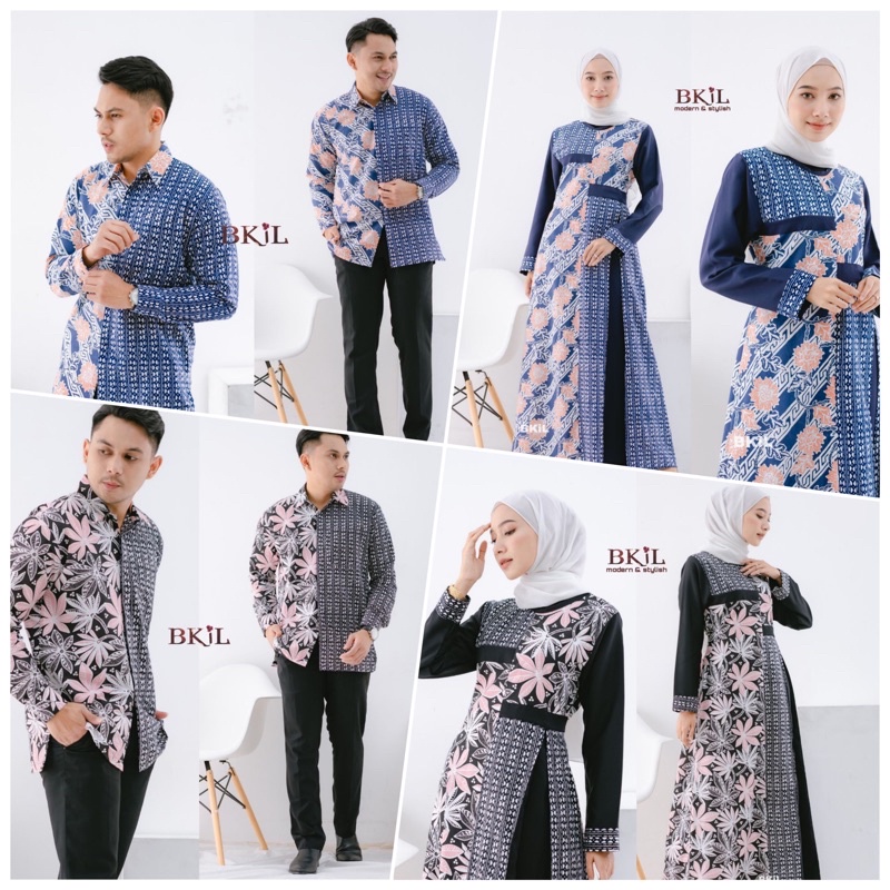 BAJU BATIK COUPLE MODERN  SARIMBIT BATIK COUPLE GAMIS BATIK COUPEL COPLE COPEL PASANGAN MAURA COUPLE