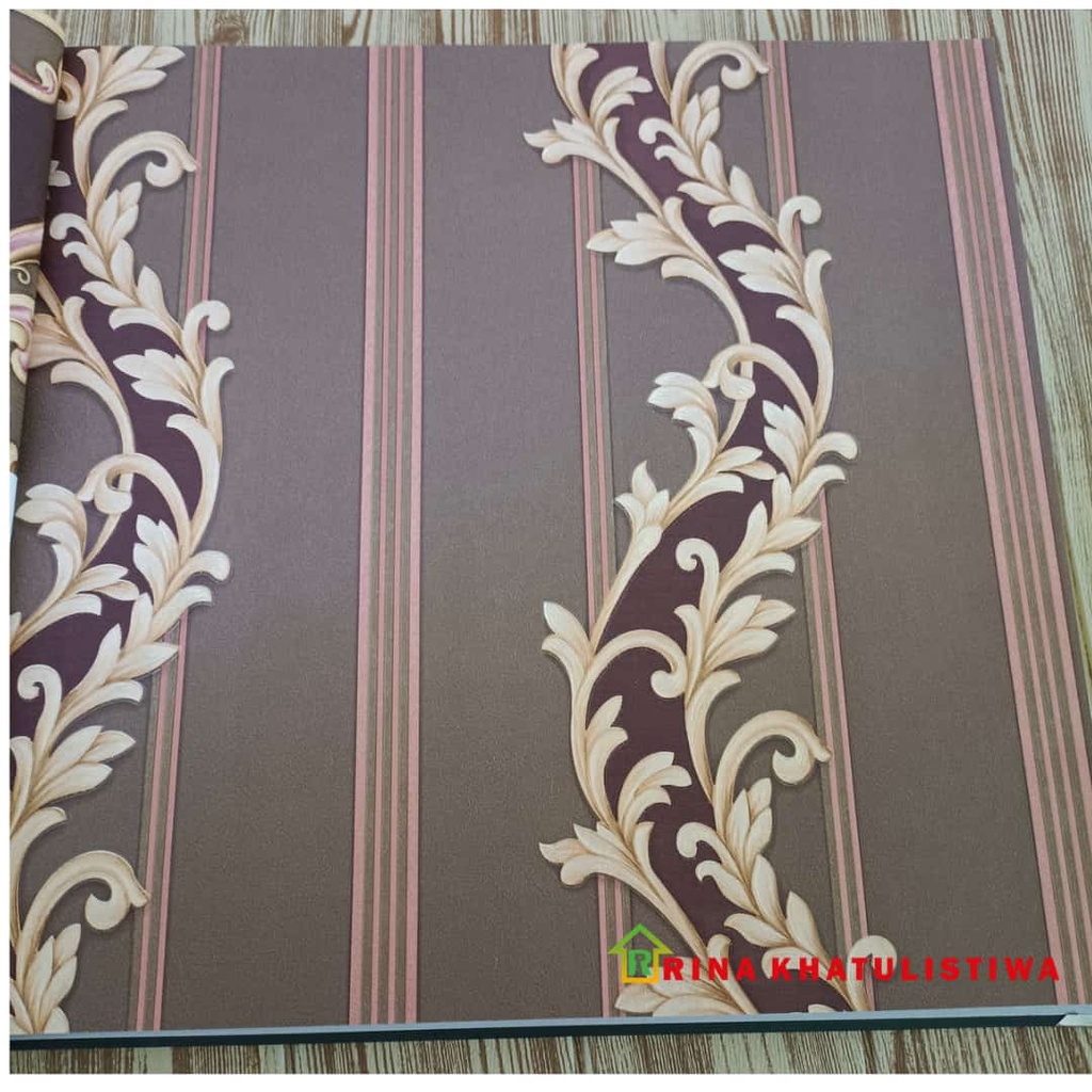 Wallpaper Dinding Timbul Premium Salur Batik Terbaru | Wallpaper Dinding Batik Ruang Tamu Mewah | Wa