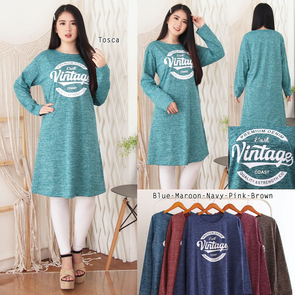 Tunik Siro Monalisa | Tunik Vintage | Tunik Jumbo | XXL Muat sampai 75 KG