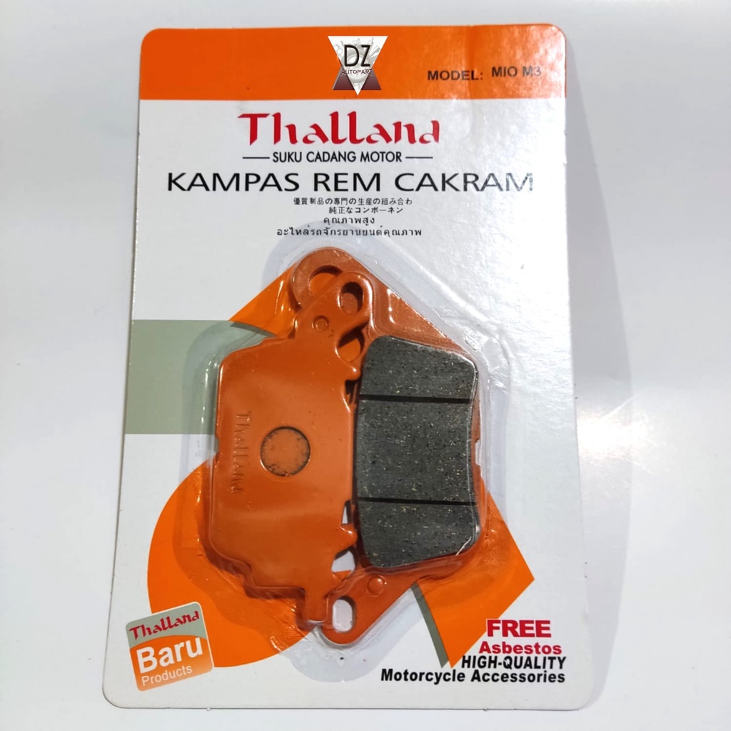 KAMPAS REM CAKRAM DEPAN MIO M3 THALLAND RTHC DISCPAD DEPAN MIO M3