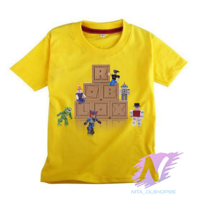 kaos anak minicraft blok baju roblok minicraft