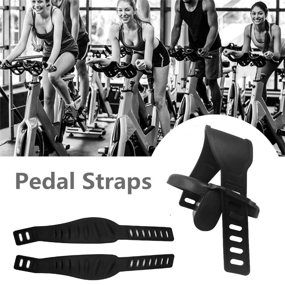 Agustina Pedal Straps Adustable 1pasang Stationary Cycle Home or Gym Spinning Bicycle Parts Sepeda Pedal