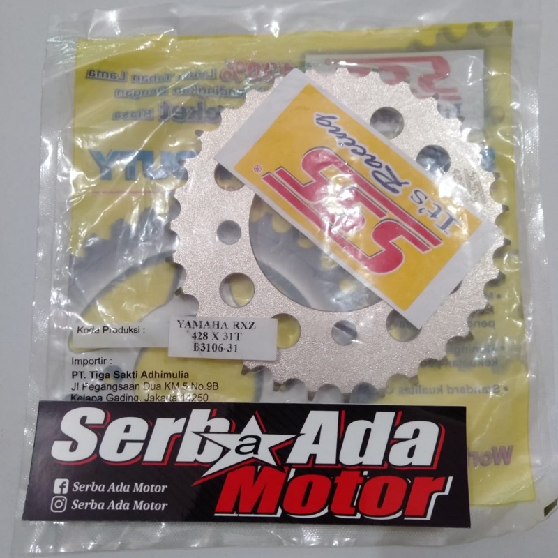 gir ger belakang sss rxz fizr jupiter mx 428 31 33 34 35 36 39 40 gear