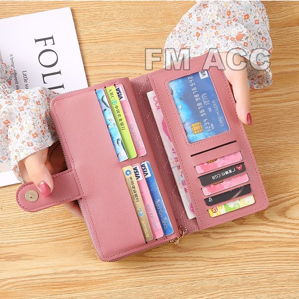 Dompet Wanita Lipat Panjang Dompet Wanita Korea Style Import Real Pict Harga Grosir