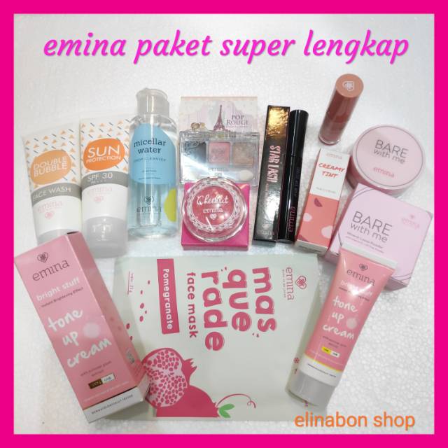 Emina paket super lengkap bonus masker