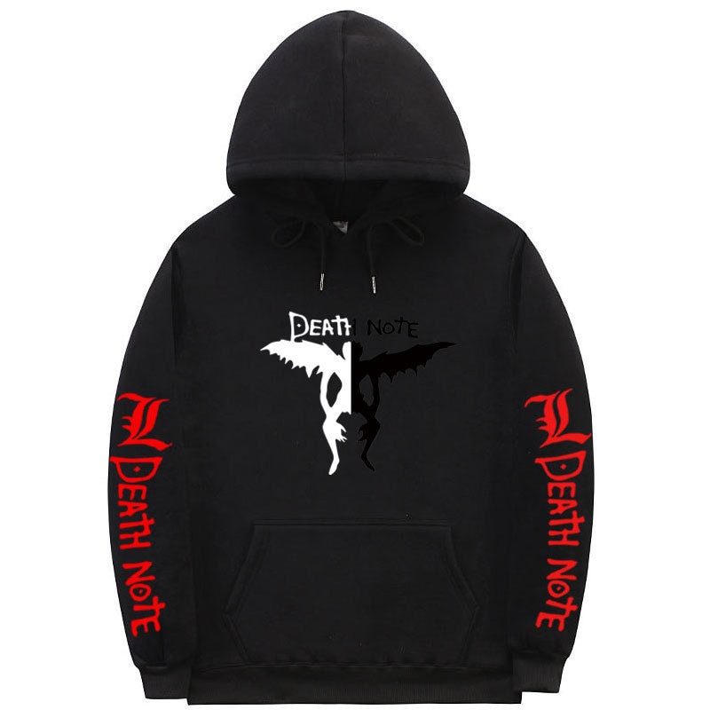 Hoodie Anime Death Note Couple Hoodie Wibu Aesthetic Cartoon Anime