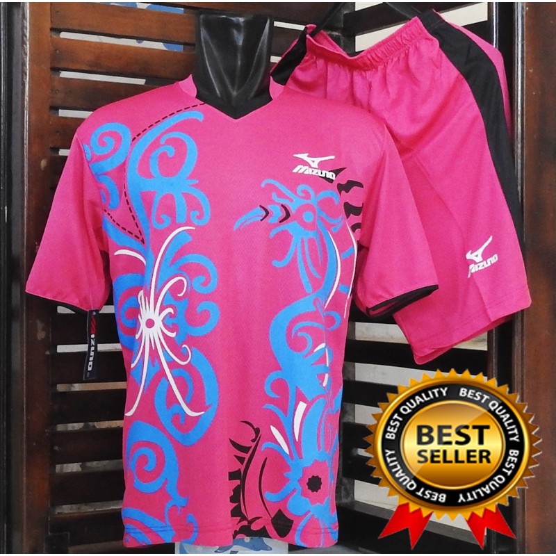 Setelan Jersey Mizuno/ Baju Bola Voli/ Seragam Kostum Futsal/  Baju Team Badminton/ Terbaru Murah