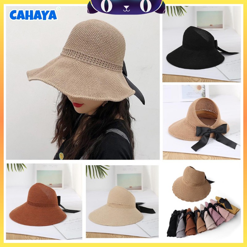 Topi Pantai Pelindung Sinar Matahari Import Rajut Sun Visor Hat S11