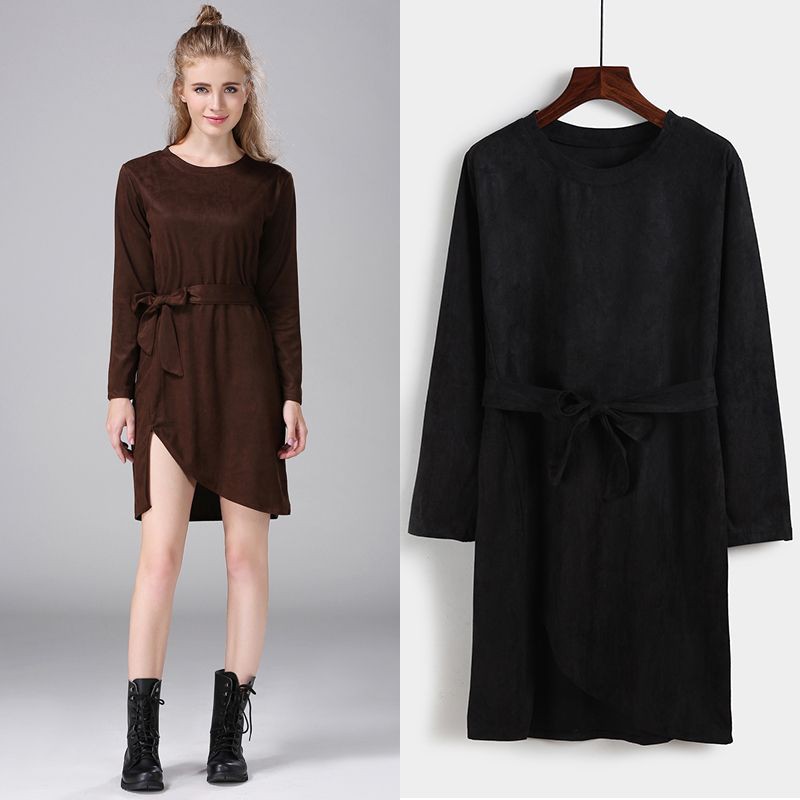 Dress Import - 26089 Pure Suede Dress