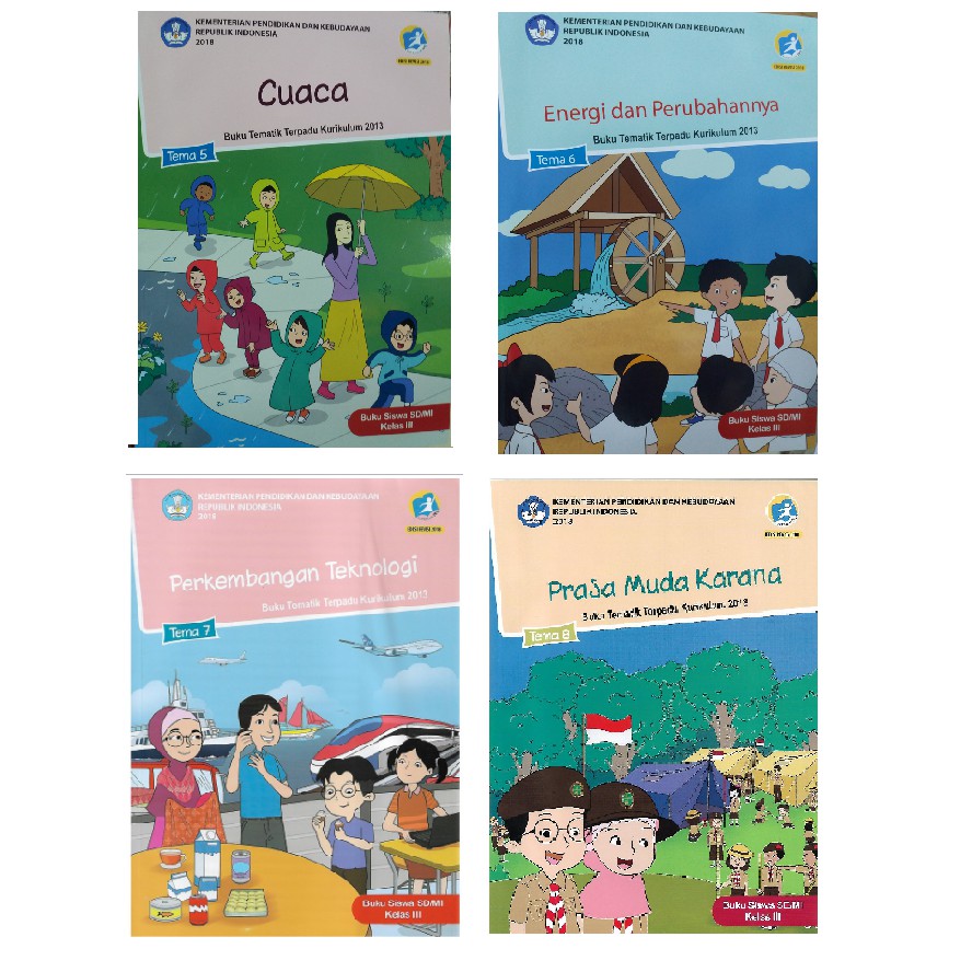 Paket Buku Tematik Sd Kelas 3 Tema 5 6 7 8 Kurikulum 2013 Edisi