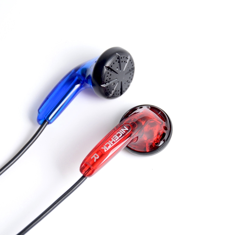 Nicehck Earphone In-Ear Hifi 3.5mm Dynamic Driver Unit Dj Bass Hd Tanpa Jejak Dengan Kabel+Mic