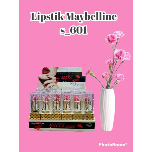 [PERBOX] LIPSTIK BATANG MYB 607 NEWYORK ISI 24 PC / H-694 / LIPSTICK MYB 602