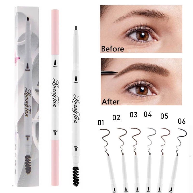 Medan Termurah Eyebrow Brow Definer Pensil Alis Tahan Lama Waterproof Longlasting DNM