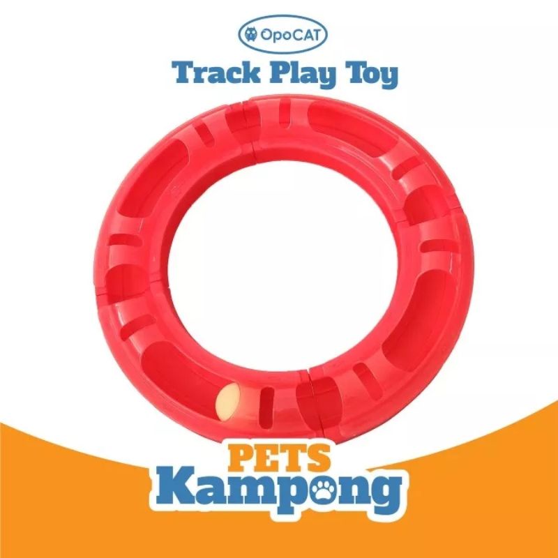 Mainan Kucing Opocat Track Play Toy bola circuit roller