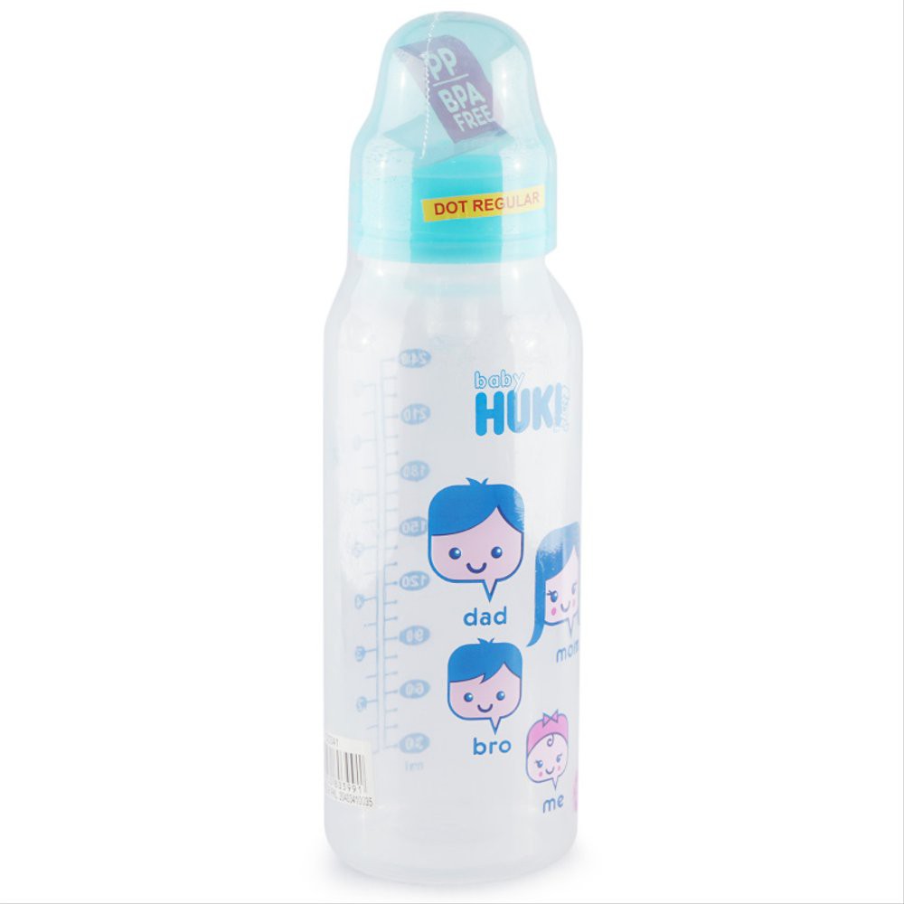 Huki Botol Dot Regular/Botol Bulat 120ml/240ml/popokcibarusah