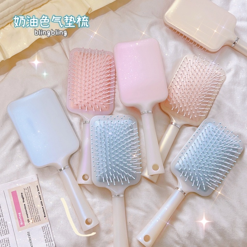 KOREAN PREMIUM COMB / SISIR BLOW RAMBUT ANTI KUSUT / SISIR RAMBUT KOTAK/ SISIR CUSHION HAIR BRUSH