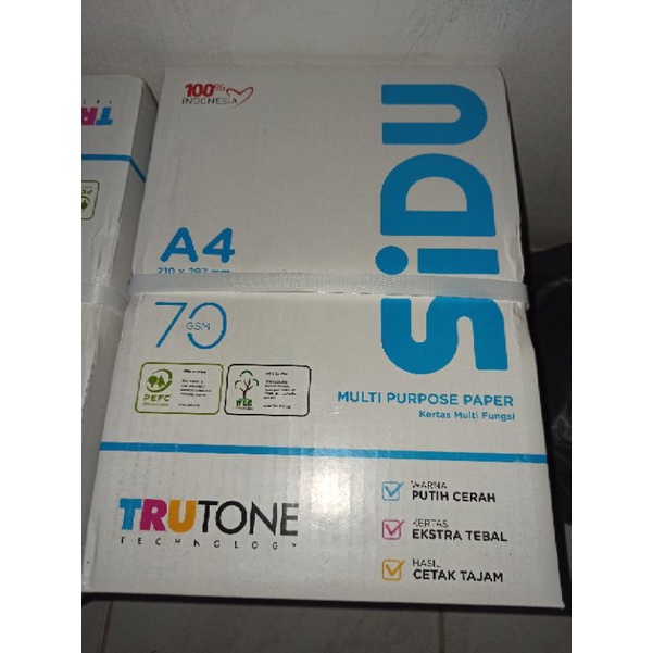 kertas  a4 sidu 70gsm / 80gsm (sinar dunia)