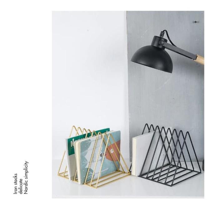 

Office & Stationery | Document Organizer | Sekat Buku / Rak Buku / Pembatas Buku - Triangle Book Shelf | Best Seller