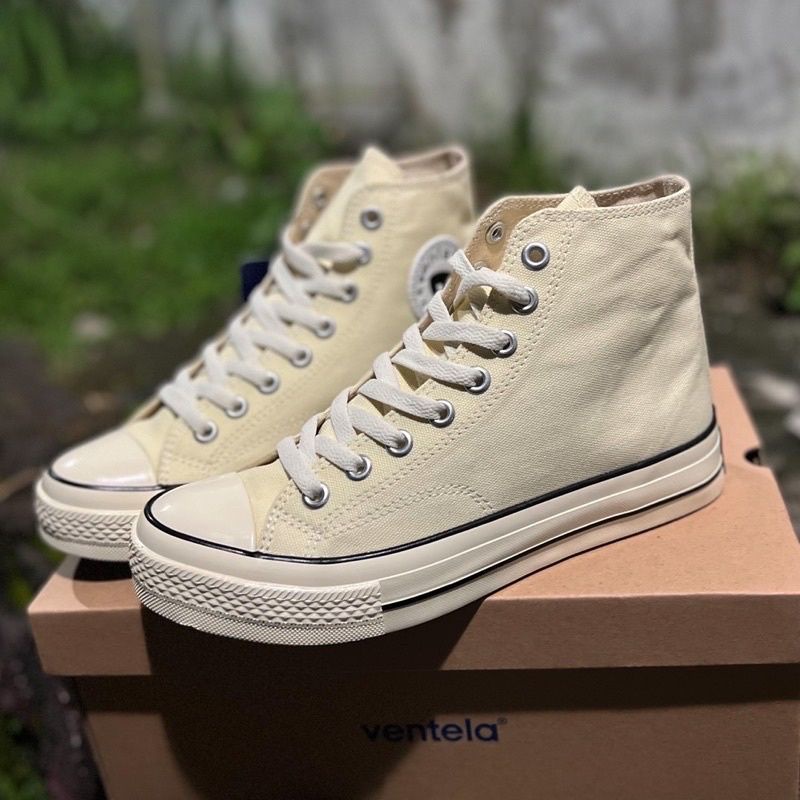 Sepatu Ventela 70s Cream High &amp; Low Original 100%