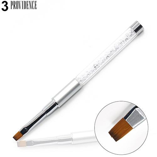 Mode Acrylic Menangani Nail Art DIY Lukisan Pen Nail Kepala Desain Serat Sikat Alat