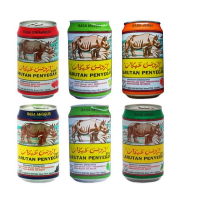 

Larutan kaleng cap badak (320ml) per kaleng