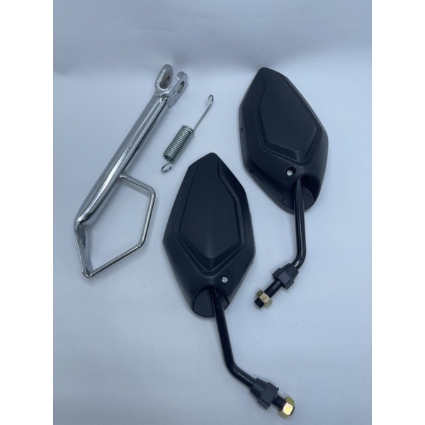 Paket Honda matic-Spion Honda Vario Tanggung/Standar Hitam + Standar Samping Ring 14 Honda Chrome