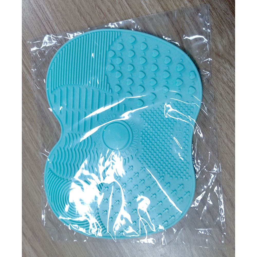 Pembersih Kuas Make Up Silicone Pad - Mint