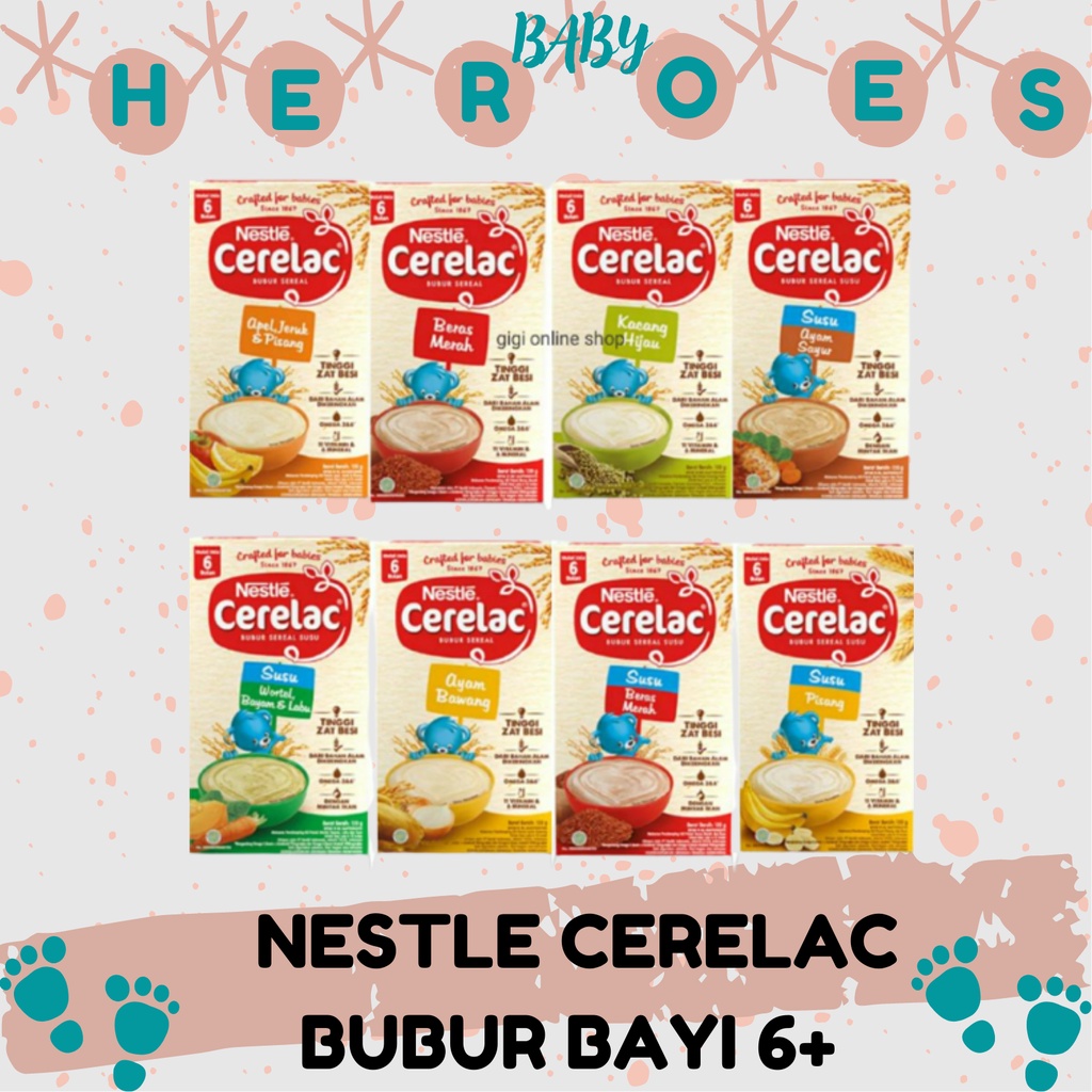 Nestle Cerelac Bubur Tim Homestyle Meals Sereal Susu Bayi 120gr Baby Mpasi Instan usia 6 7 8 bulan