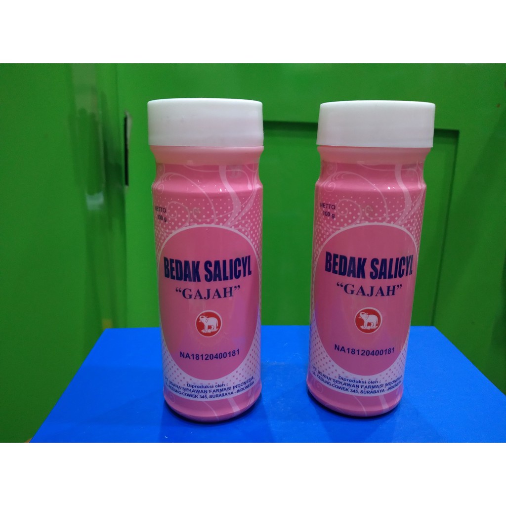 Bedak Salicyl Cap Gajah Pink 100 Gram Kulit Biang Keringat