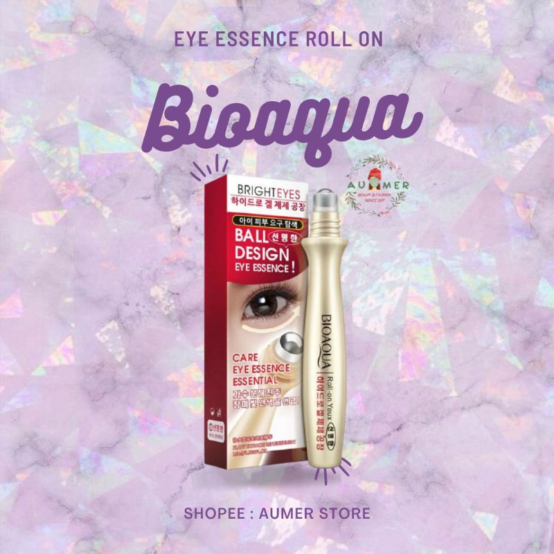 BIOAQUA EYE ESSENCE EYE CREAM SERUM ROLL ON SERUM KANTONG MATA SKINCARE