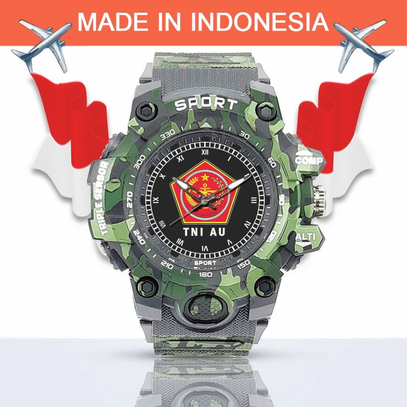 (SPECIAL EDITION) JAM TANGAN LOGO MABES TNI WATER RESISTANT NO.7