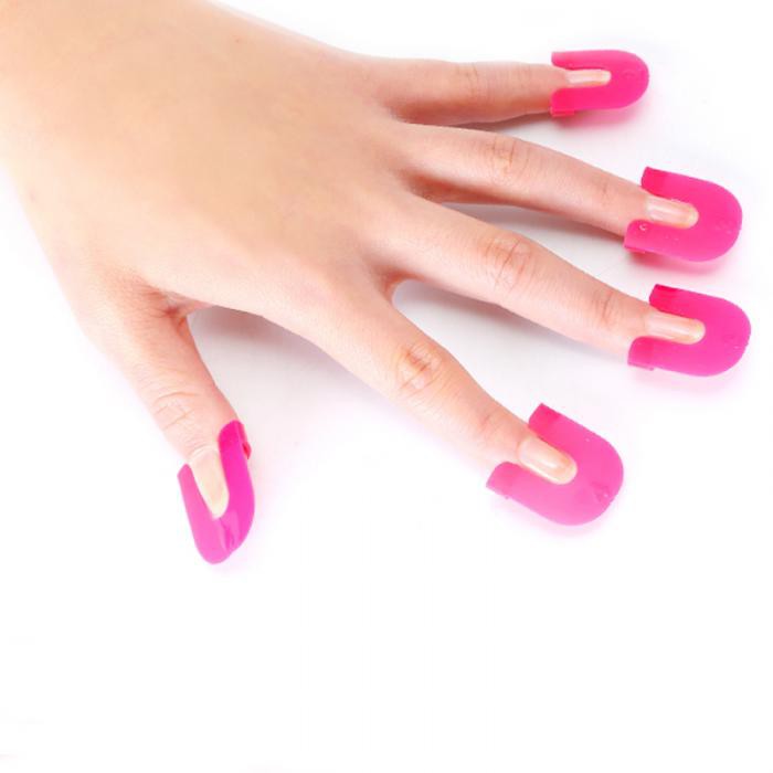 Curve Shape Spill-proof Finger Cover Sticker Nail Polish 949#